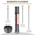 Tungsten Electrode Holder For Tig Welding With 3 Section Divider And Magnetic Base Aluminum Storage Tube Rods Titanium Gray