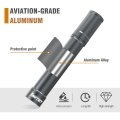 Tungsten Electrode Holder For Tig Welding With 3 Section Divider And Magnetic Base Aluminum Storage Tube Rods Titanium Gray