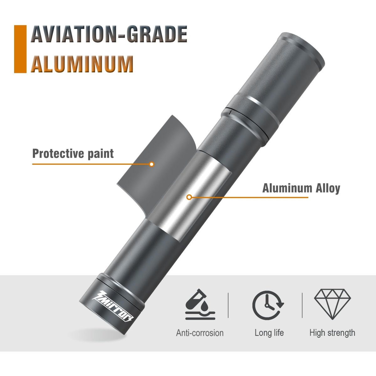 Tungsten Electrode Holder For Tig Welding With 3 Section Divider And Magnetic Base Aluminum Storage Tube Rods Titanium Gray