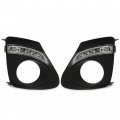 Hecasa Fog Light Bezel Led Daytime Running Drl Signal Lamp For 2011-2013 Toyota Corolla 