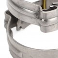4 Pcs Air Conditioning Hose Clamps Stainless Steel Ac Pipe Joint Cinch Connector Clamp Rings Crimp Pinch Fitting Tools For