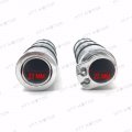 Httmt Trhb108- Pair Chrome Aluminum Alloy Motorcycle 7 8 22mm Handlebar Hand Grip Compatible With H-d