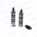 Httmt Trhb108- Pair Chrome Aluminum Alloy Motorcycle 7 8 22mm Handlebar Hand Grip Compatible With H-d