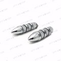 Httmt Trhb108- Pair Chrome Aluminum Alloy Motorcycle 7 8 22mm Handlebar Hand Grip Compatible With H-d