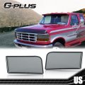 G-plus Headlights W Corner Signal Bumper Lamps Compatible With 1992-1996 Ford F150 F250 F350 Bronco F2tz13008a F2tz13008b