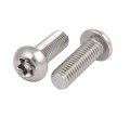 Uxcell M8x25mm 304 Stainless Steel Button Head Torx Security Machine Screws 5pcs