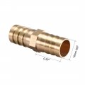 Uxcell 16mm Or 5 8 Id Brass Barb Splicer Fitting Straight Hose Air Gas Water Fuel