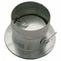 6 Round Take-off Collar W Damper 26 Ga 