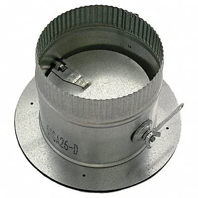 6 Round Take-off Collar W Damper 26 Ga