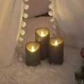Candle Choice Battery Operated Flameless Candles With Timer Real Wax Realistic Flickering Electric Led Pillars Automatic
