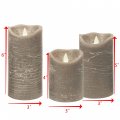 Candle Choice Battery Operated Flameless Candles With Timer Real Wax Realistic Flickering Electric Led Pillars Automatic