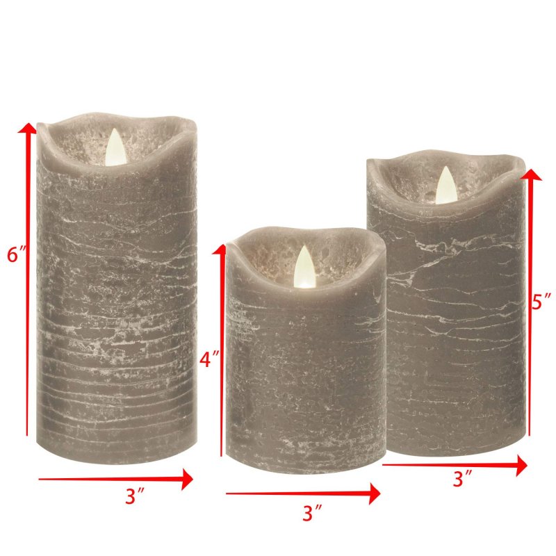 Candle Choice Battery Operated Flameless Candles With Timer Real Wax Realistic Flickering Electric Led Pillars Automatic