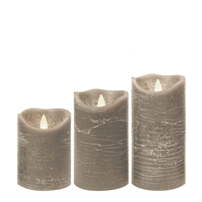 Candle Choice Battery Operated Flameless Candles With Timer Real Wax Realistic Flickering Electric Led Pillars Automatic