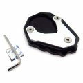 Httmt- Gzsp-jd-026- Black Kickstand Side Stand Enlarge Extension Oval Compatible With Bimmer R1200 Gs Adv 2014-19 See Fitment