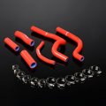 G-plus Silicone Radiator Coolant Hose Kit Clamps Compatible With Honda Cr500 1995 1996 1997 1998-2001 Red
