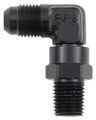 499110-bl Black Size -10 X 1 2 Mpt 90 Degrees Swivel Adapter Aluminum Fuel Injection Fitting 0 5 In Npt Thread 
