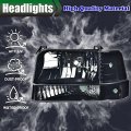 G-plus Headlights Compatible With 1992-1996 Bronco Ford F150 F250 F350 Super Duty Headlamps W Corner Signal Driver Side