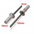 Uxcell 5mmx18mm Aluminum Countersunk Head Closed End Blind Rivets Fastener 50pcs
