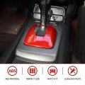 Cherocar For Chevrolet Camaro Gear Shift Panel Frame Cover Trim Interior Accessorie Accessories 2010-2015 Red