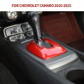 Cherocar For Chevrolet Camaro Gear Shift Panel Frame Cover Trim Interior Accessorie Accessories 2010-2015 Red