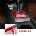 Cherocar For Chevrolet Camaro Gear Shift Panel Frame Cover Trim Interior Accessorie Accessories 2010-2015 Red