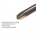 Uxcell Spiral Point Threading Tap M4 X 0 7 Metric Cobalt Hss High Speed Steel Titanium Plated Machine Straight Flute Thread H2