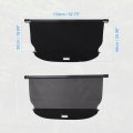 Uxcell Retractable Cargo Cover For Hyundai Gv70 2022-2023 Waterproof Non Slip Suv Rear Trunk Shielding Shade Black