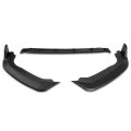 Auto Dynasty 3pcs Car Front Bumper Lip Spoiler Wing Body Kit Compatible With Honda Fit 18-20 Matte Black