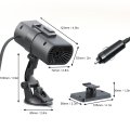 150w Car Heater Fan With Suction Cup 2-level Adjustable 360-degree Rotation Portable Defogger And Defroster