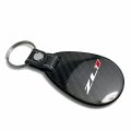 Ipick Image For Chevrolet Camaro Zl1 Black Real Carbon Fiber Large Tear-drop Key Chain Keychain Official Licensed
