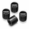 Ipick Image For Gmc Logo In Black On Aluminum Cylinder-style Tire Valve Stem Caps