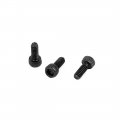 Uxcell M1 4x4mm 14 9 Alloy Steel Hex Socket Head Knurled Cap Screw Bolt Black 20pcs