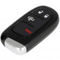 Ocpty 2 Pcs Flip Key Entry Remote Control Uncut Fob Shell Case Replacement For Fits 2014-2018 Jeep Cherokee Ram 1500 2500 3500