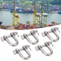 D Ring Shackle Tie Down Set Surface Mounted Trailer Anchor 220ib Break Strength Heavy Duty Screw Pins Fit For Off Road Bumper