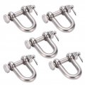 D Ring Shackle Tie Down Set Surface Mounted Trailer Anchor 220ib Break Strength Heavy Duty Screw Pins Fit For Off Road Bumper