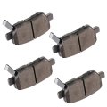 Rear Disc Brake Pad Set With Hardware For Acura Rl 2005 To 2012 Semi Metal D1090 Pads Driver And Passenger Side 4 Pieces 
