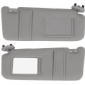 Gray Windshield Sun Visor Mirror Pair Left And Right Replacement For Toyota Camry 2006 2007 2008 2009 2010 2011 Automobile 