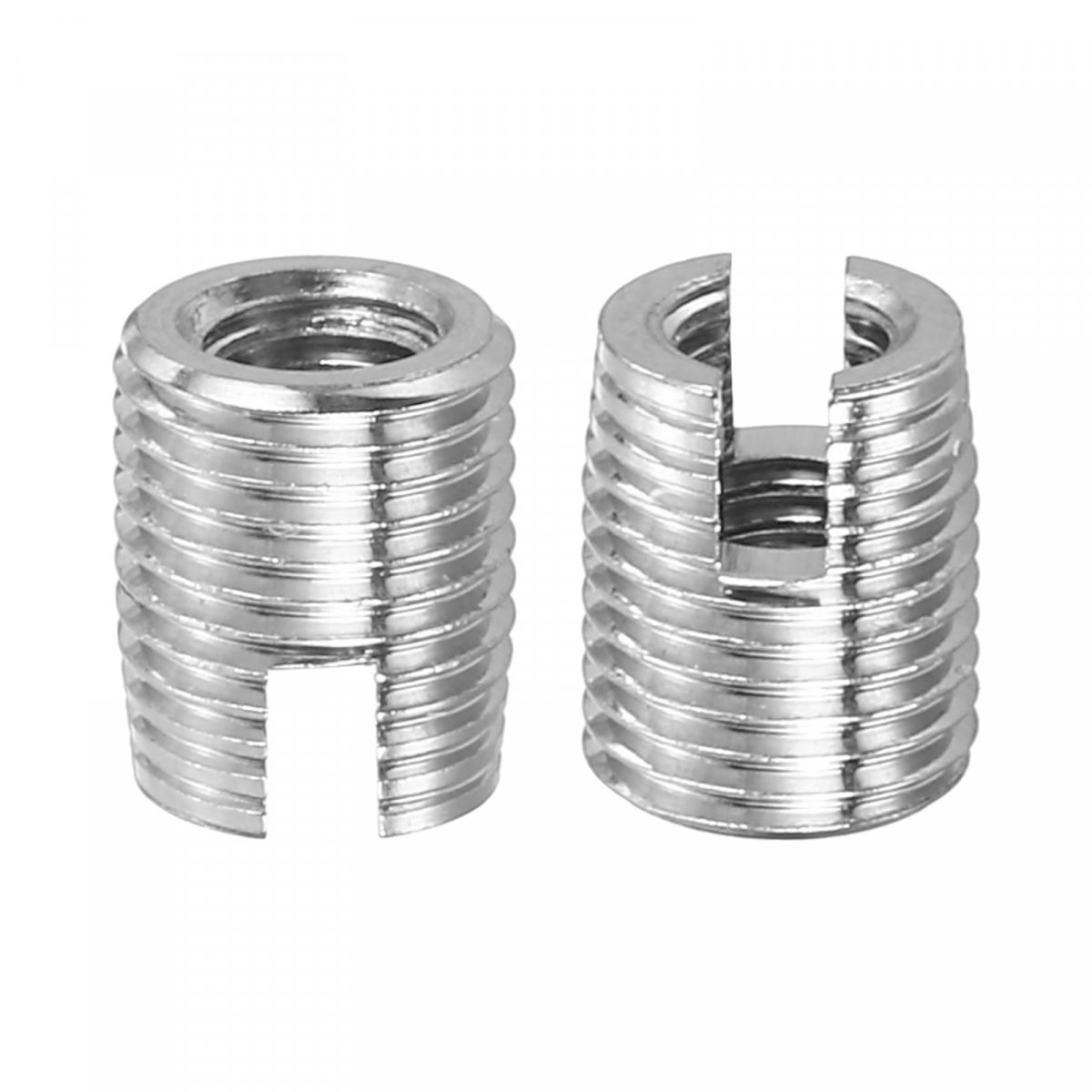 Self Tapping Threaded Inserts 15pcs Inner M3-0 5 Outer M5x6 303 Stainless Steel Slotted Thread Repair Nuts