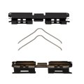 Front Disc Brake Hardware Set For Lincoln Navigator 2022 2023 2024 Part Number Alx-pau-df-340-40043-cla7 Standard Black Plastic