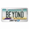 Ipick Image Made For Chevrolet Corvette C7 Zr1 3d Embossed Letters On Mirror Chrome Metal License Plate Frame
