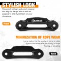 Bunker Indust Winch Hawse Fairlead 4-7 8a A Bolt Pattern 6inch Aluminum Rubber Stopper Kit For 3500lbs 4500lbs With Synthetic