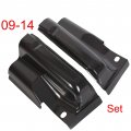 Ecotric Cab Corners Compatible With 2009-2014 Ford F150 Crew Corner -1 Pair 2 Pcs Pickup Truck 4 Door Steel Matte Black