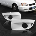 Eparts New Pair White Bumper Driving Fog Light Bezel Cover Cap Insert For 2004-2005 Subaru Impreza Wrx Sti 