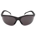Mcr Crews Kd112 Klondikke Safety Glasses Black Frame Grey Lens 