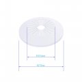 Focmkeas 8pcs Pipe Cover Decoration Fit 15-40mm 0 6 -1 Pp Plastic Flangen Water Escutcheon Collar For Wall Tube White