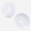 Focmkeas 8pcs Pipe Cover Decoration Fit 15-40mm 0 6 -1 Pp Plastic Flangen Water Escutcheon Collar For Wall Tube White
