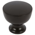 Black Cabinet Knobs By Southern Hills Pack Of 5 Round Drawer Pulls Kitchen And Bathroom Hardware Shkm013-blk-5 