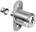National Cabinet Lock C8043 Aluminum Finish C415a Disc Tumbler 