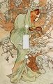 Fine Art Mucha Winter Decorative Switchplate Cover 