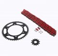 Kawasaki Kdx200 Kdx220 Red O Ring Chain Sprocket Black 12 47 110l 